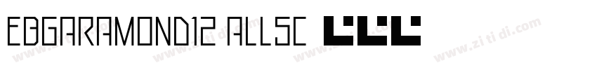 ebgaramond12 allsc字体转换
